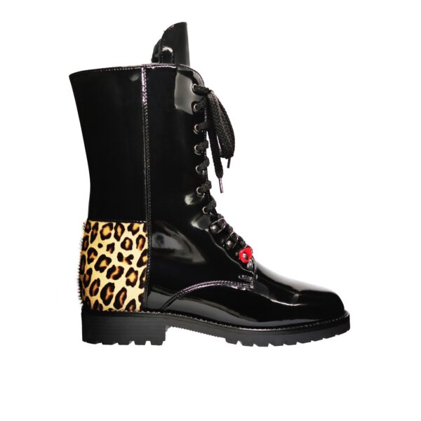All Weather Boots pony leopard RIGHT